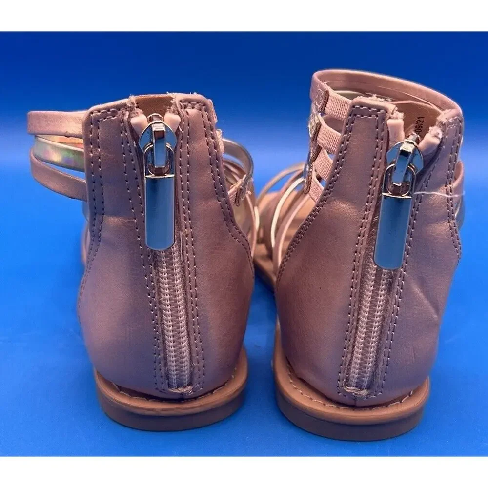 Cat &‎ Jack shoes - strappy boot sandals - girls size 13 *Pre-Owned* Exc.cond.